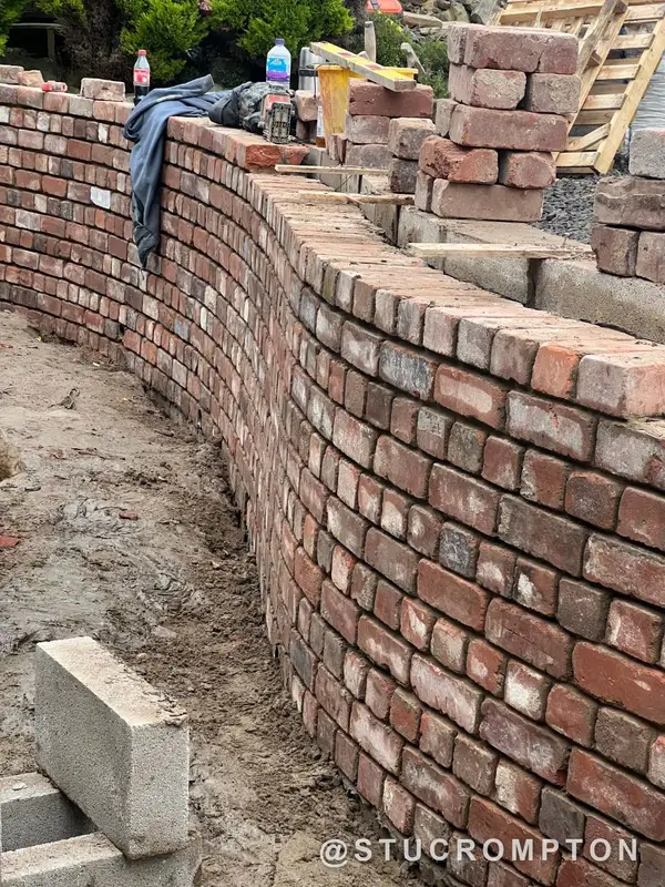 Reclaimed brick going up