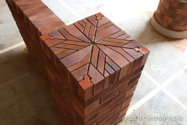 Star pier cap in the workshop
