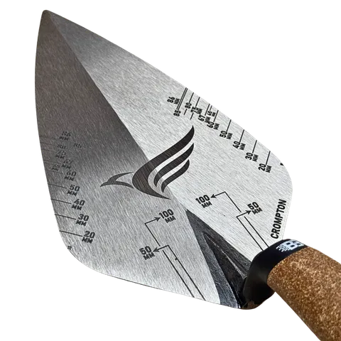 Crompton trowel with gauge lines